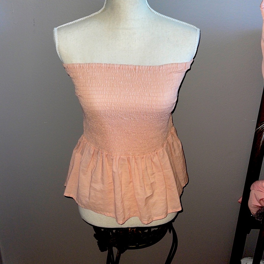 Strapless Pink Shirt